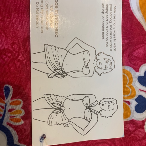 Bikini Beach Sarong or Large scarf - Picture 2 of 3